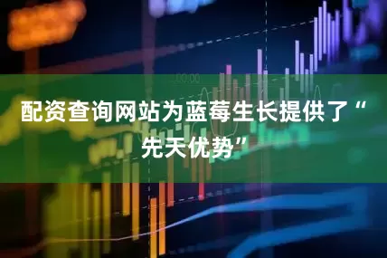 配资查询网站为蓝莓生长提供了“先天优势”